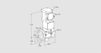 Клапан моторный VK 125F20T5/KHG93S купить в компании ГАЗПРИБОР